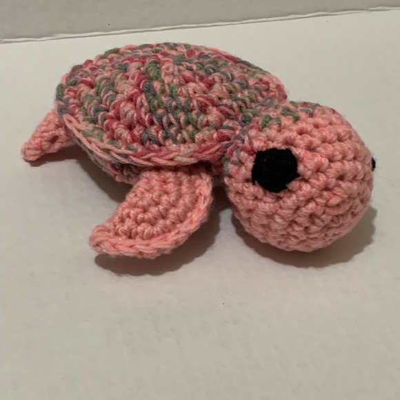 Nursery Decor Sea Turtle Crochet Turtle Handmade Stuffed Turtle - Picture 1 of 11